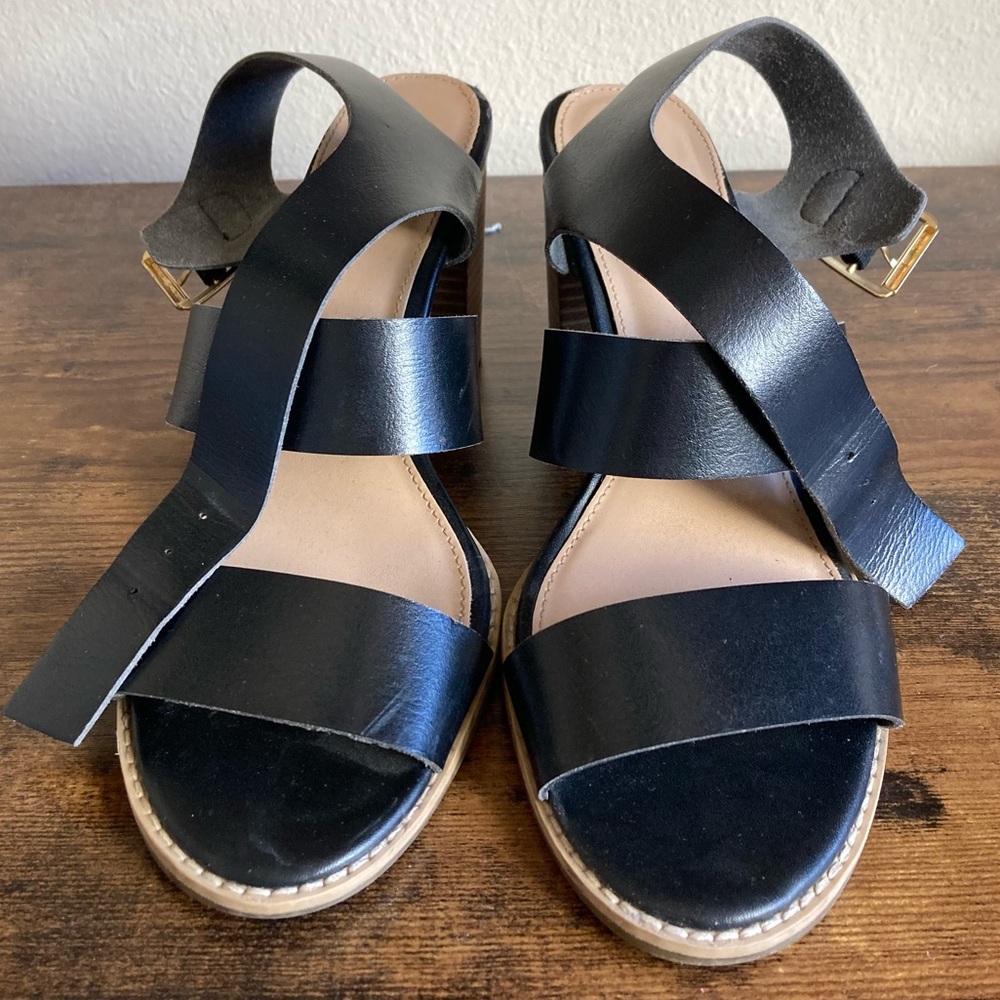 Stylish Black Strappy Sandals